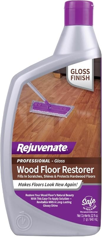 Rejuvenate Professional Wood Floor Restorer – 32 oz delivers a glossy