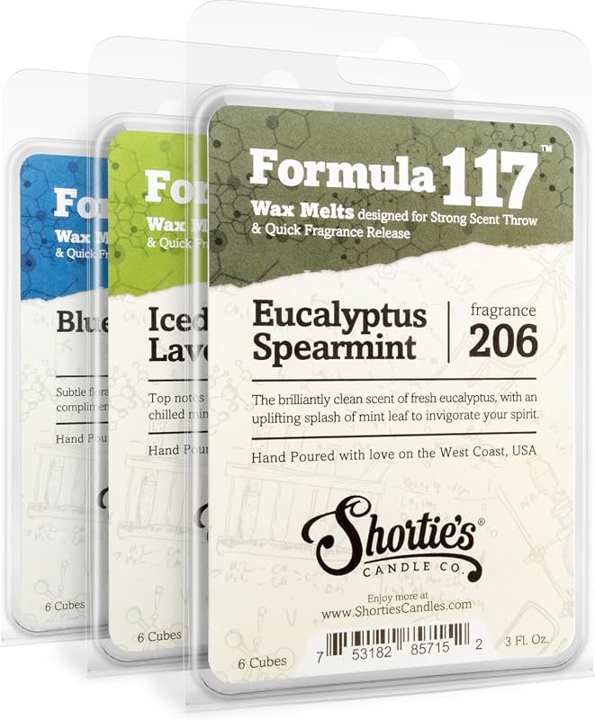 Shortie's Fresh and Clean Premium Wax Melts – 3 Pack, 9 oz, Long-Lasti