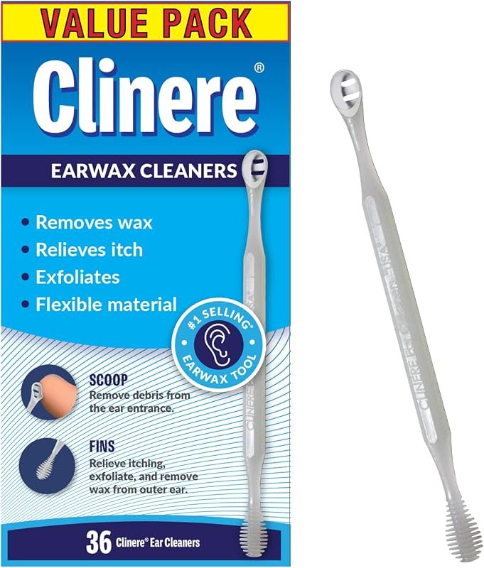 Clinere® ear cleaning tools, 36‑count pack of wax removal sticks for i