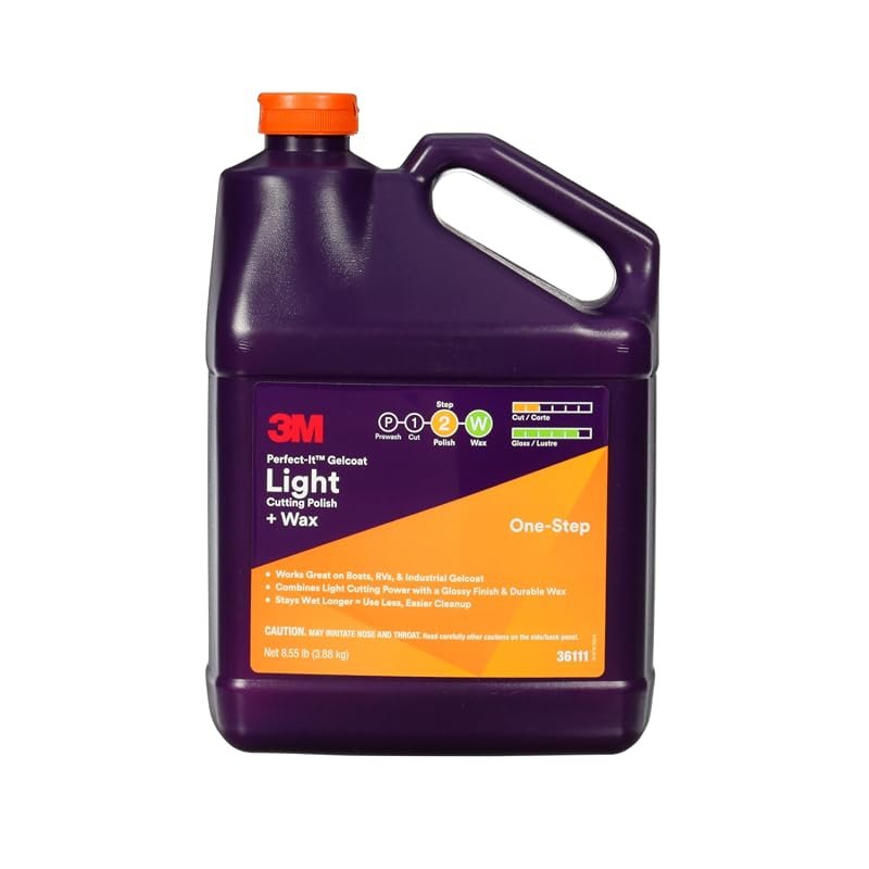 3M Perfect-It 36111 Gelcoat Cutting Polish & Wax – 1‑Gallon Formula fo