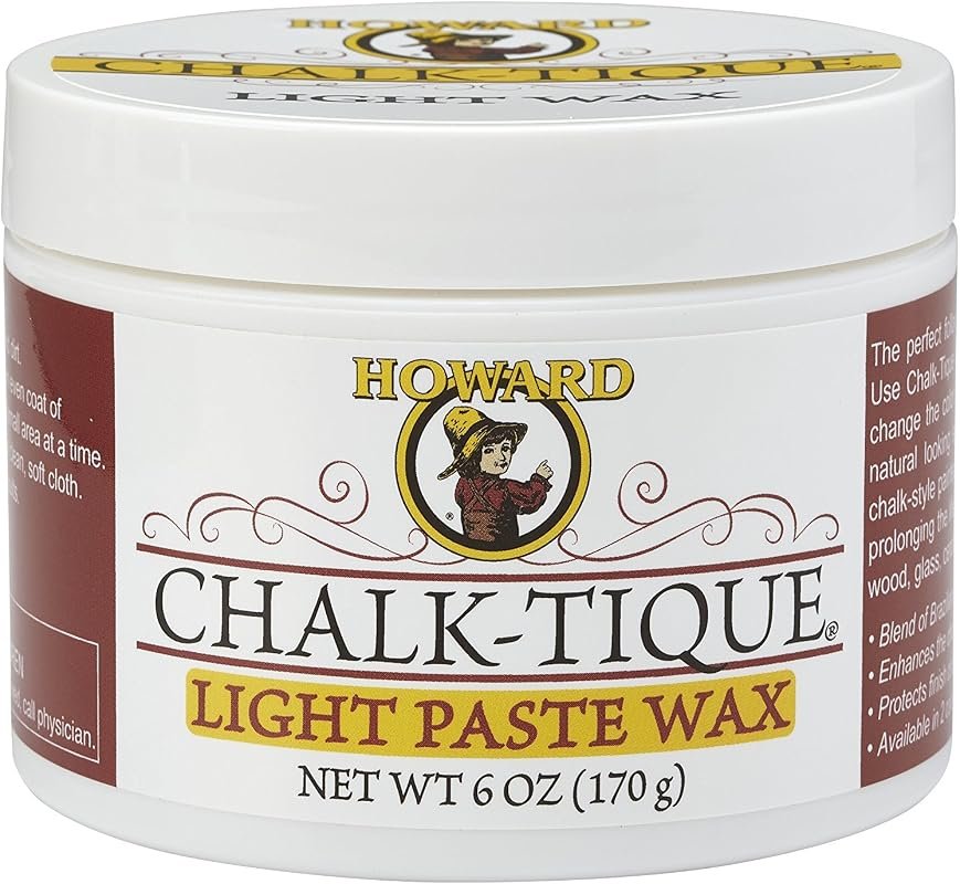 Howard 6 oz Chalk‑Tique Soft Paste Wax – Beeswax‑Infused Chalk Paint W
