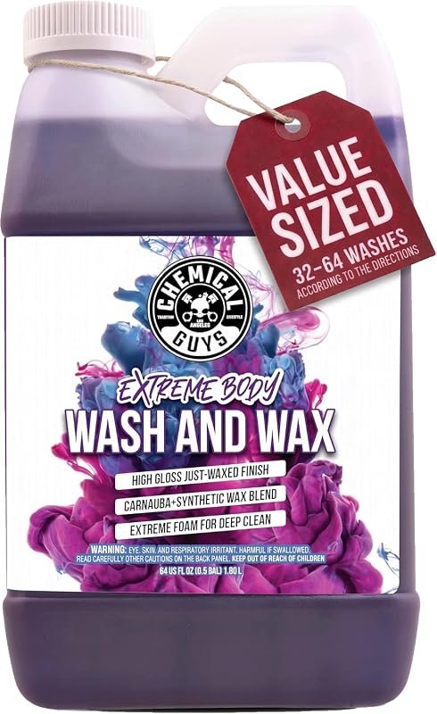 Chemical Guys Extreme Bodywash & Wax Soap – 64 oz cleaner and wax for 