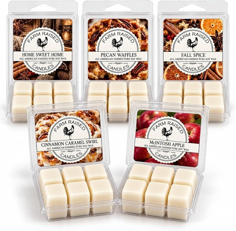 Fall Spice American Made Soy Wax Melts – Hand‑Poured Variety Pack of 5