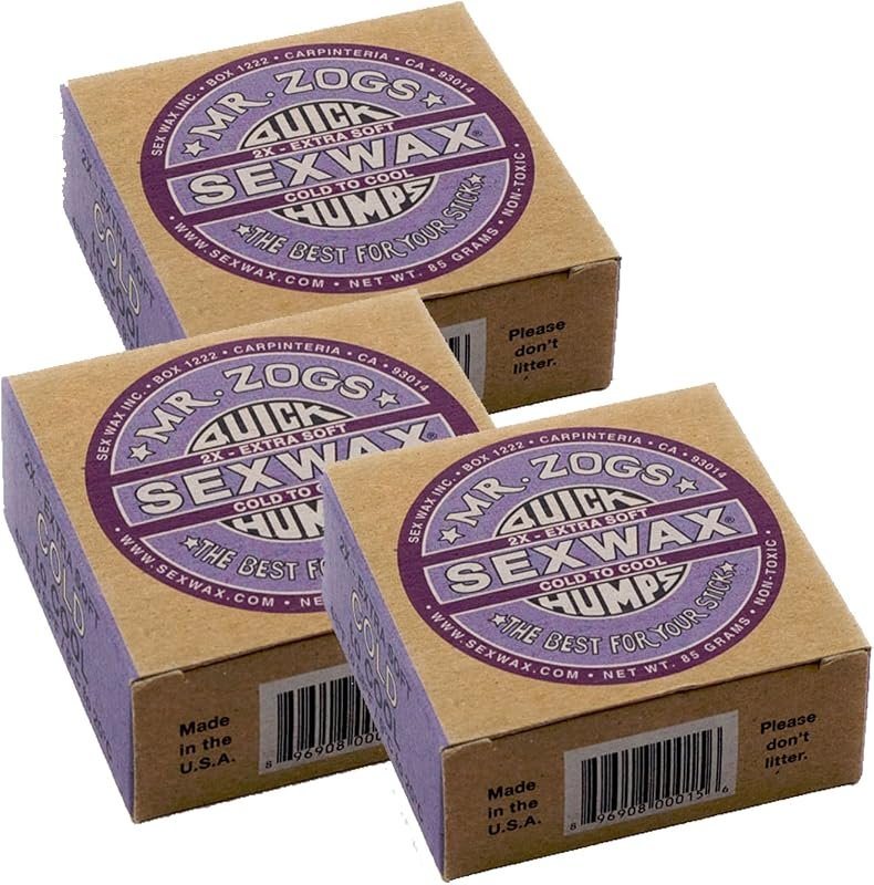 Sex Wax Quick Humps Coconut – Choose Temperature, 3 Pack (Cold to Cool