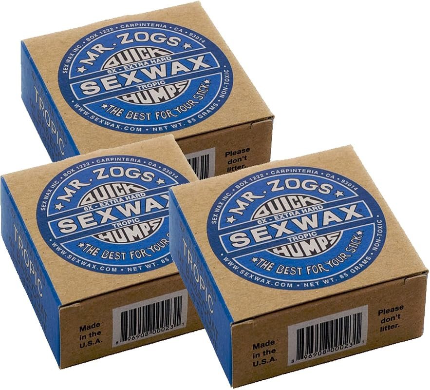 Sex Wax Quick Humps Coconut – Choose Temperature, 6‑Pack Tropical Edit
