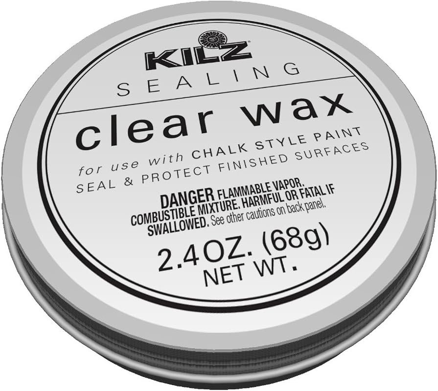 KILZ 2.4 oz Clear Protective Sealing Wax – Interior Finish for Furnitu