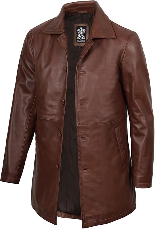 Premium Real Lambskin Men's Cafe Racer Leather Jacket – Sleek Motorcyc