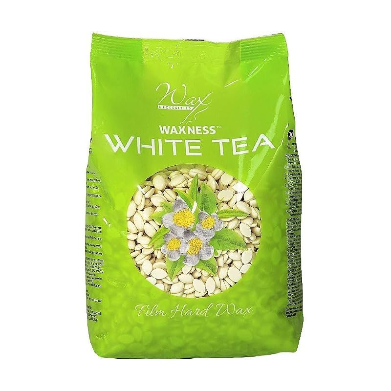 Waxness Film Hard Wax Beads – 1.1 lb White Tea‑Scented Stripless Wax f