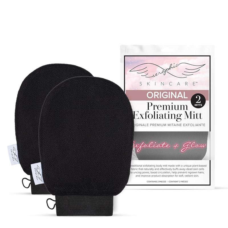 Original Premium Exfoliating Glove – 2‑Piece Body Scrubber Set for Dee