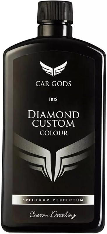 Car Gods Iris Custom Color Black 3‑in‑1 Polish Wax, 17 fl oz, restores