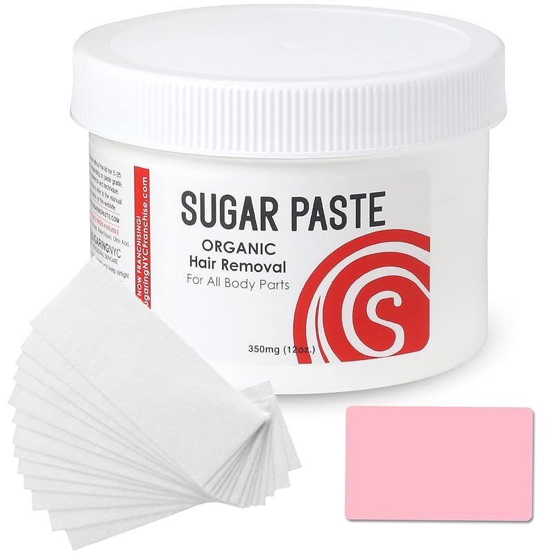 Sugaring NYC Sugar Paste with Waxing Strips – Home‑use kit includes ap