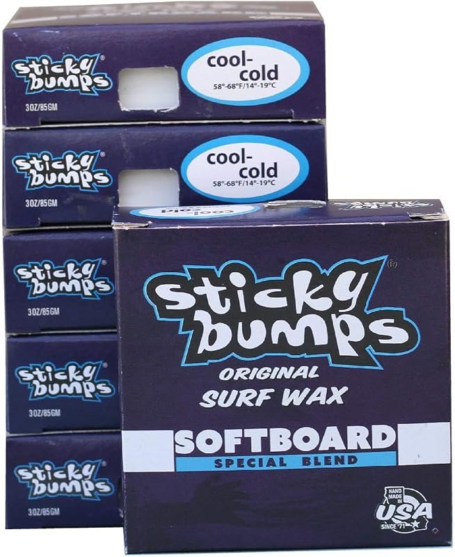 Sticky Bumps SoftBoard Cool‑Cold Surf Wax – Long‑Lasting, Non‑Toxic Bu
