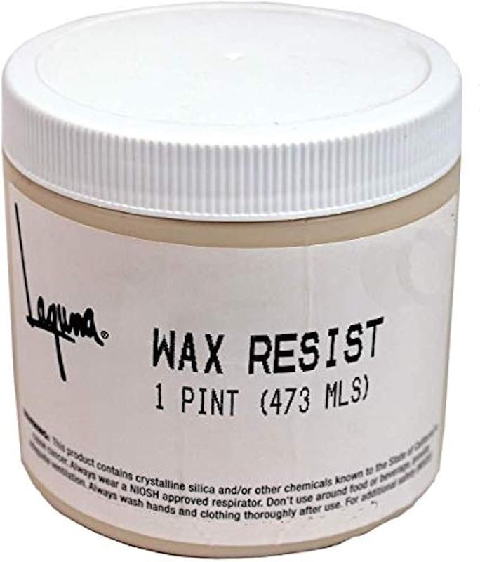 Laguna Clay Wax Resist for Pottery – Easy Glaze Barrier for Bisque and