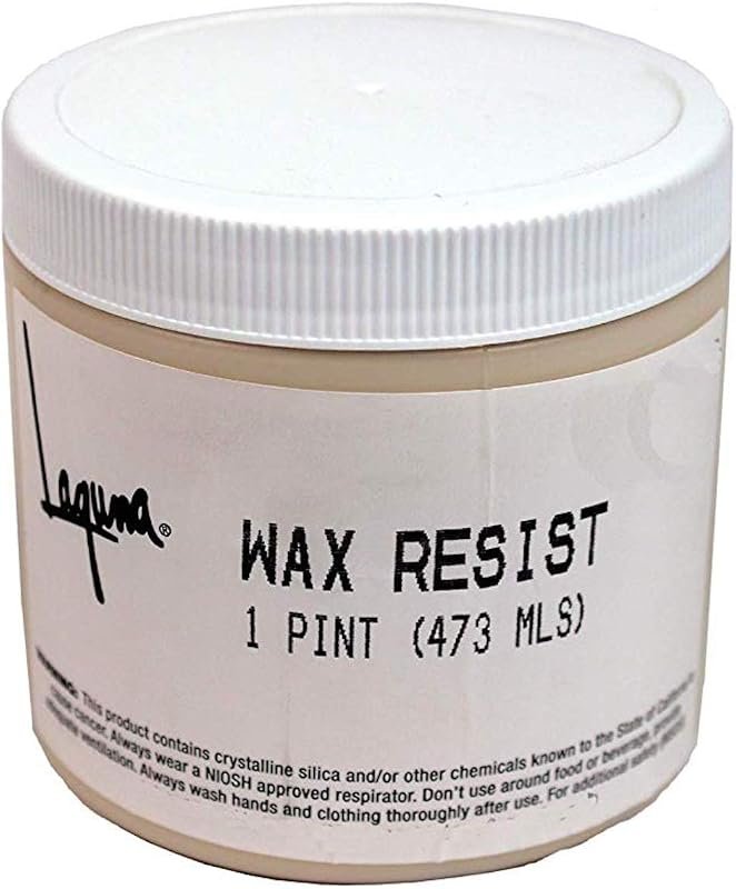 Laguna Clay Premium Wax Resist for Pottery & Ceramics – Blocks Glaze, 