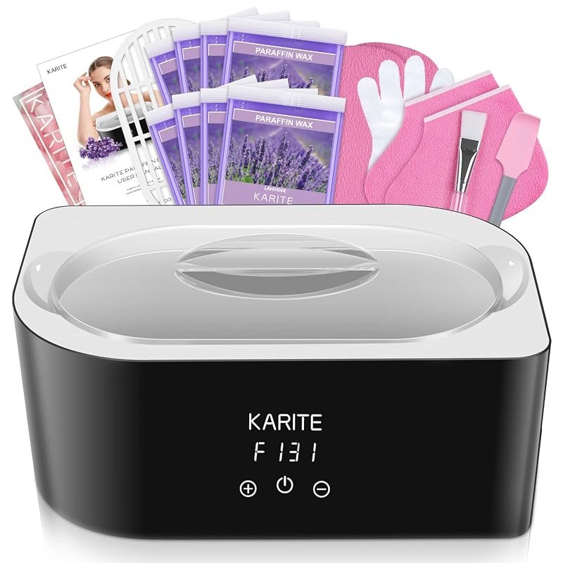 Karite 4000ml Paraffin Wax Bath for Hands & Feet, Moisturizing Kit wit