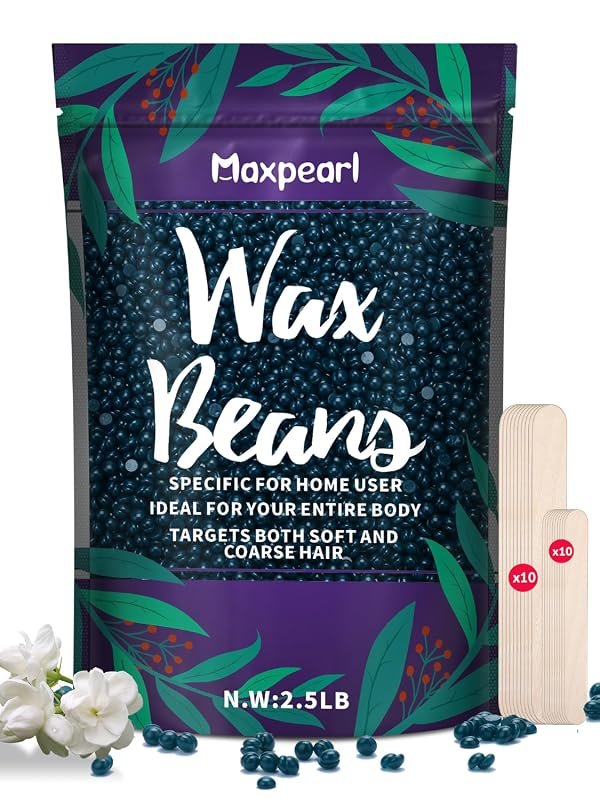 Maxpearl Hard Wax Beads 2.5 lb (1.13 kg) Dark Green – Brazilian & Coar