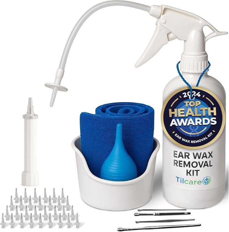 Tilcare Safe At‑Home Ear Wax Removal Kit with Gentle Irrigation Flushi