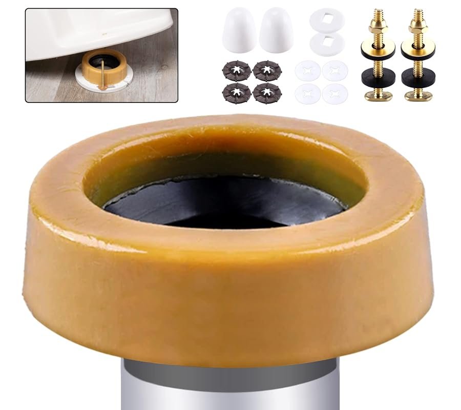 1.6‑Inch Extra Thick Toilet Wax Ring Kit with Bolts – Seal for 3‑in & 