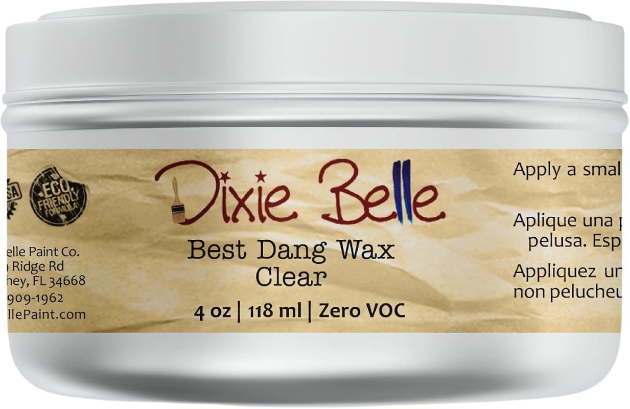 Dixie Belle Paint Company Best Dang Furniture Wax – 4 oz Clear – Provi