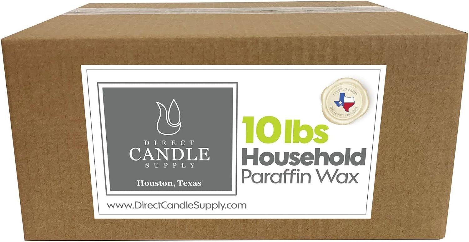 Fully Refined Paraffin Candle Wax Slab – 10 lb Bulk Block for Candle M