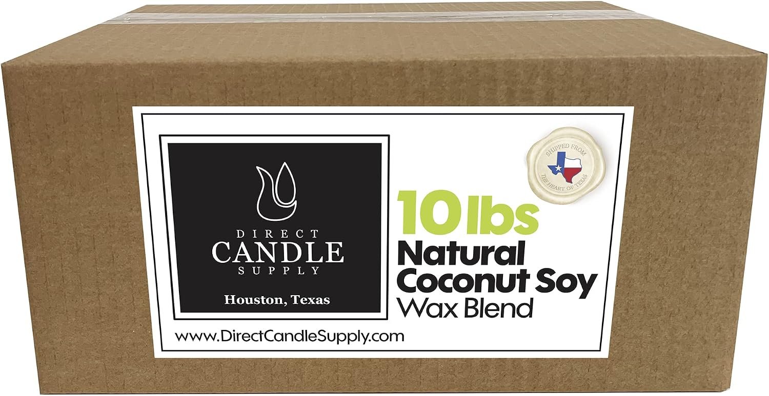 Coconut Soy Wax Slab – 10 lb Block of Natural Wax for Premium Candle M