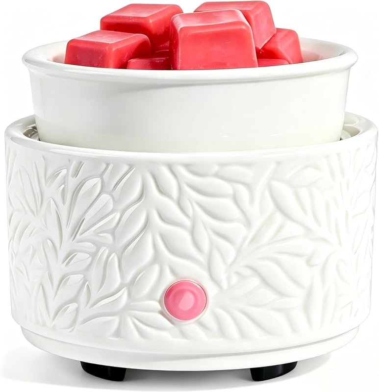 White Ceramic Electric Wax Warmer – Electric Burner for Scented Wax