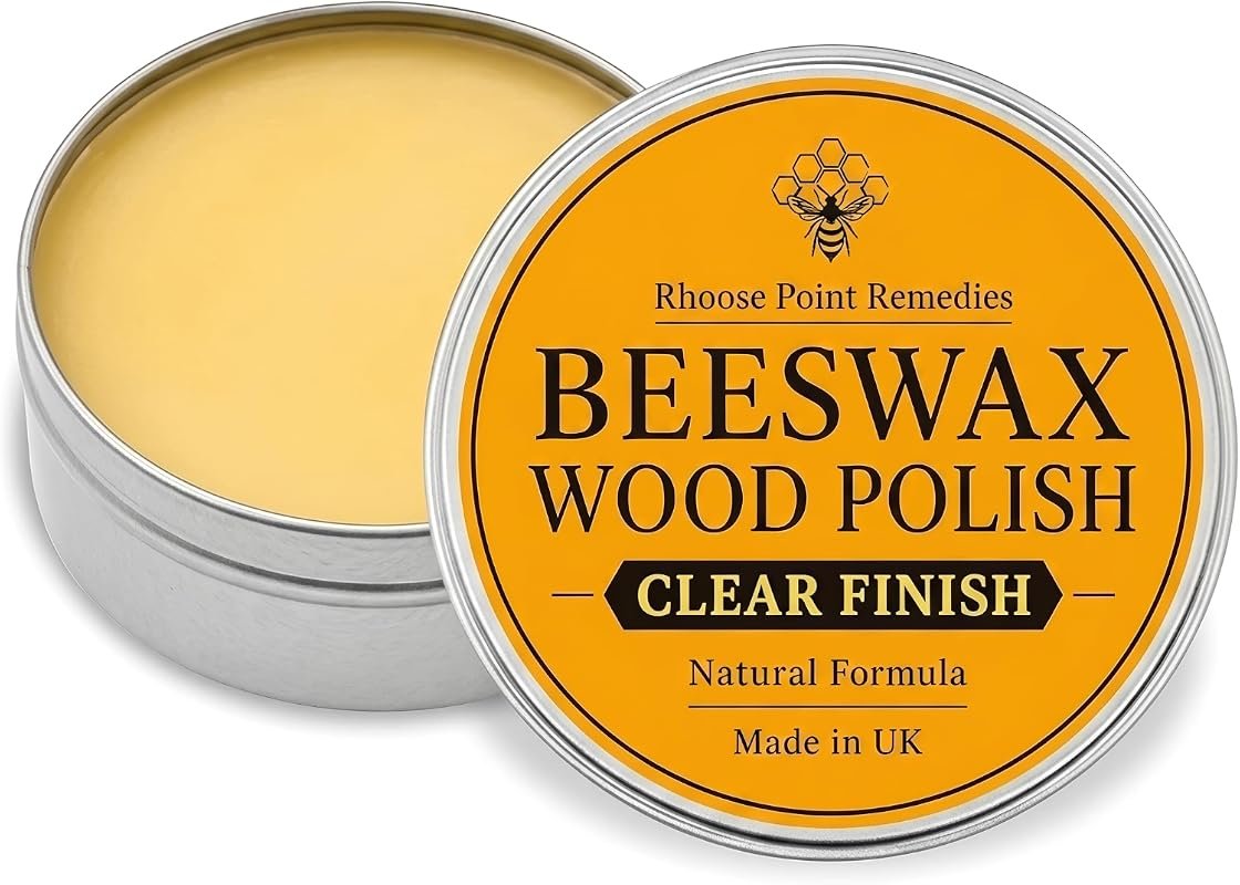 Premium Natural 3.5 fl oz Food‑Safe Beeswax Polish Restores Shine, Protects Wood Furniture & Surfaces