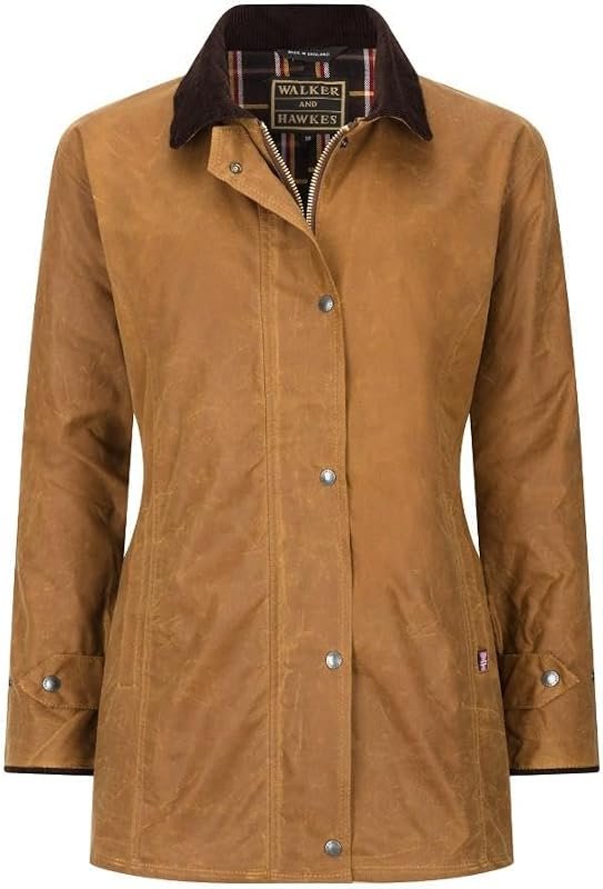 Walker & Hawkes Ladies Wax Victoria Jacket – Water‑Resistant, Tailored