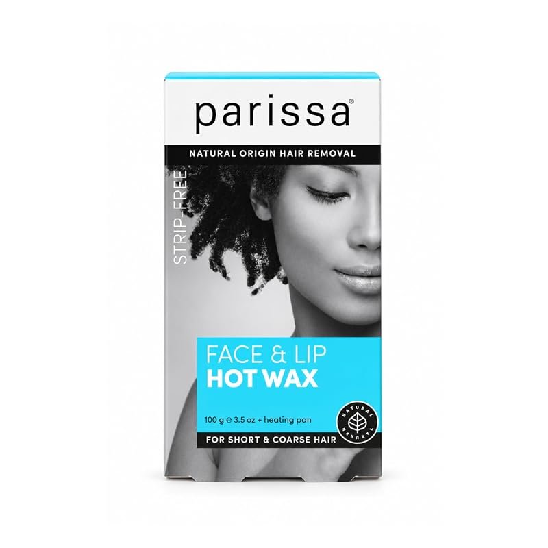 Parissa Face & Lip Hard Wax Kit – No‑Strip Beeswax for Sensitive Skin Hair Removal