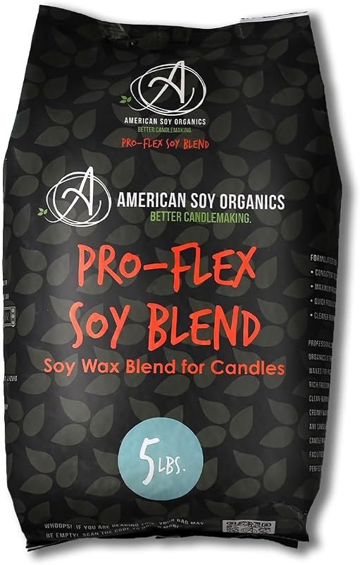 American Soy Organics Pro‑Flex Soy Wax Beads – 5‑lb Natural Candle Wax