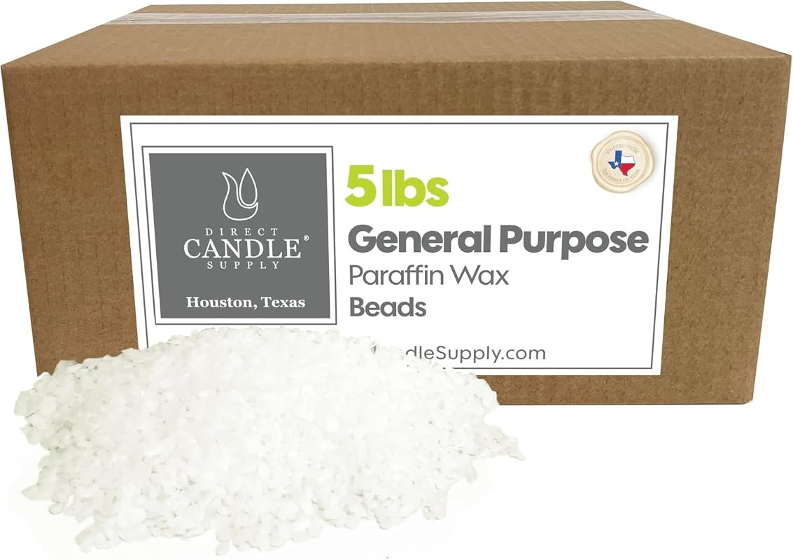 Fully Refined 5 lb Paraffin Candle Wax – Bulk Grade, Clean Burn, Ideal