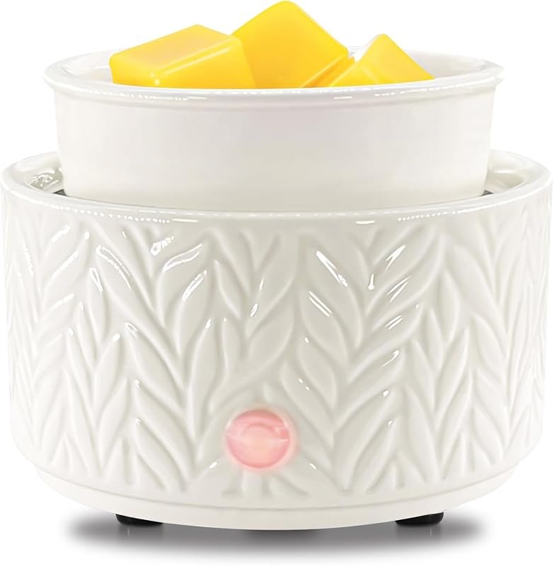 EQUSUPRO 3‑in‑1 ceramic wax melt warmer, candle burner and fragrance d