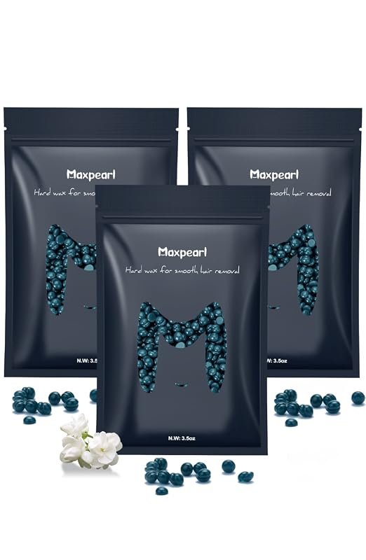 Maxpearl Dark Green Wax Beads 300 g (10.5 oz) for Brazilian and Coarse