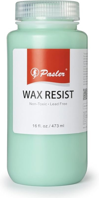 Pasler 16 fl oz Wax Resist for Pottery – Keeps Glaze Off Bisque, Green