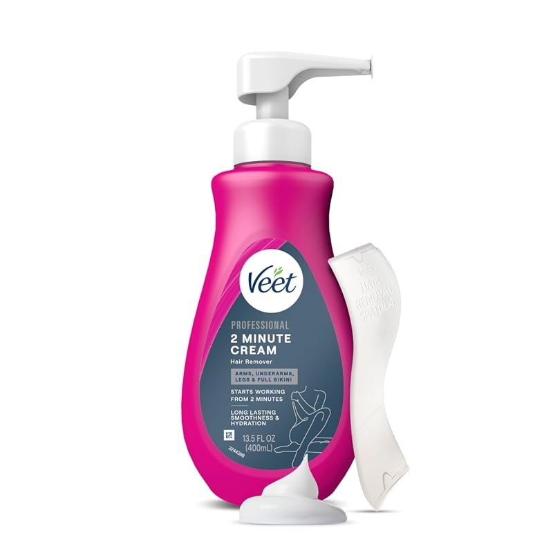 Veet Professional 2‑Minute Hair Removal Cream 13.5 fl oz, Fast Full‑Bo