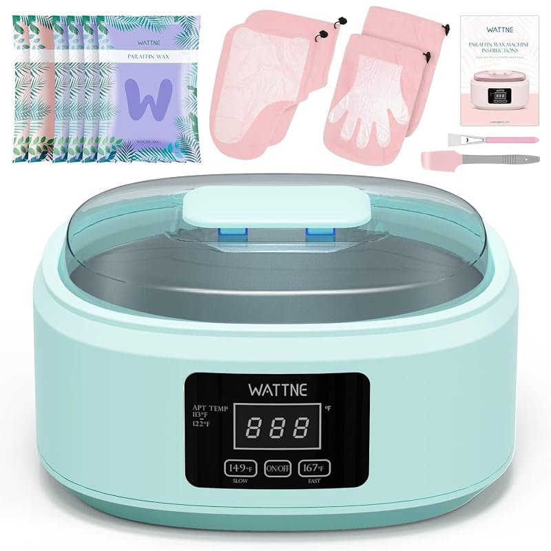 Paraffin Wax Warmer for Hands & Feet, Moisturizing Kit with Auto‑Timer