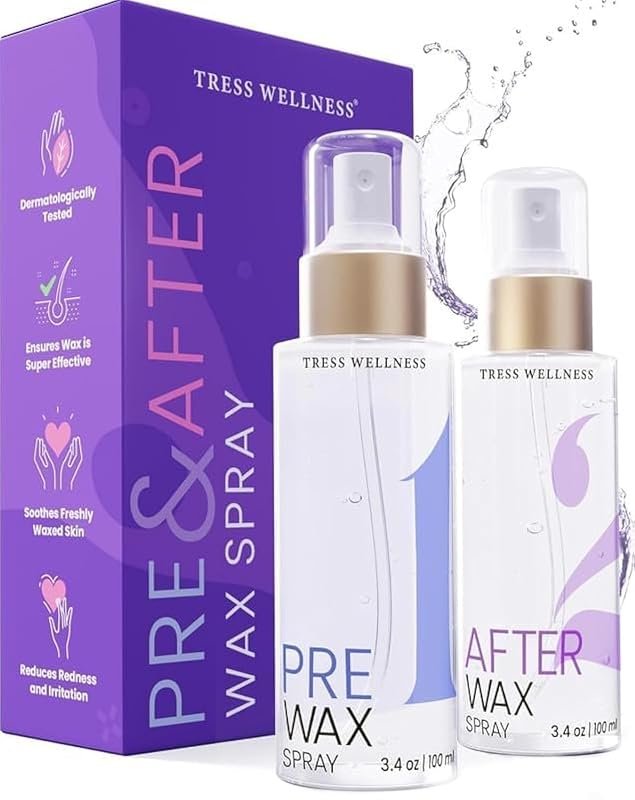 Tress Wellness Pre‑Wax Cleanser Spray – Gentle Treatment and After‑Wax