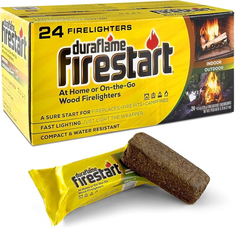Duraflame Quick Ignition Fire Starter Logs – 24 Pack for Indoor firepl