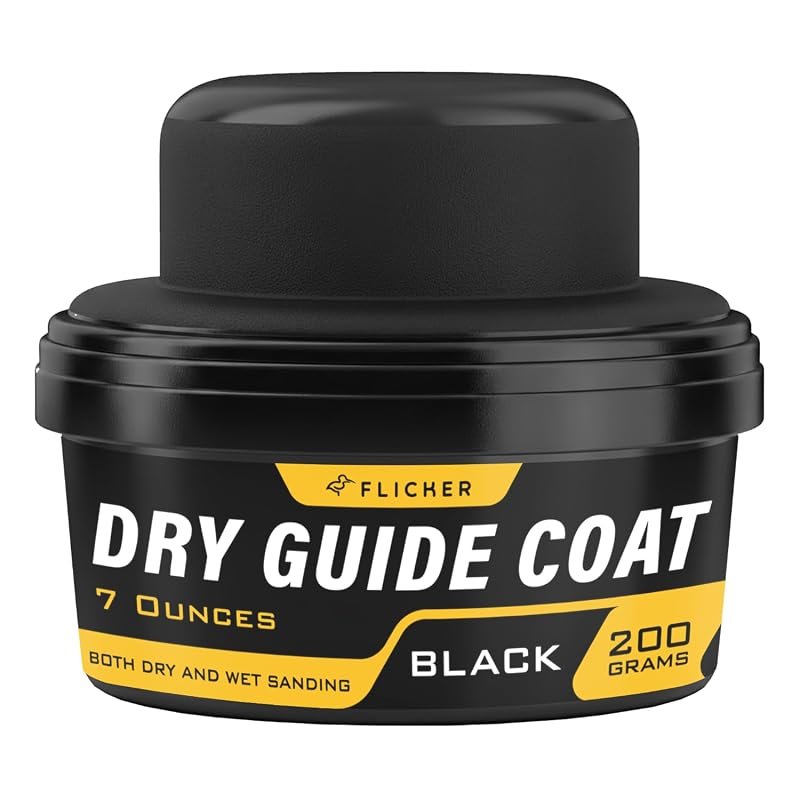 Flickers Premium Black Dry Guide Coat Kit – 200 g Powder that Highligh