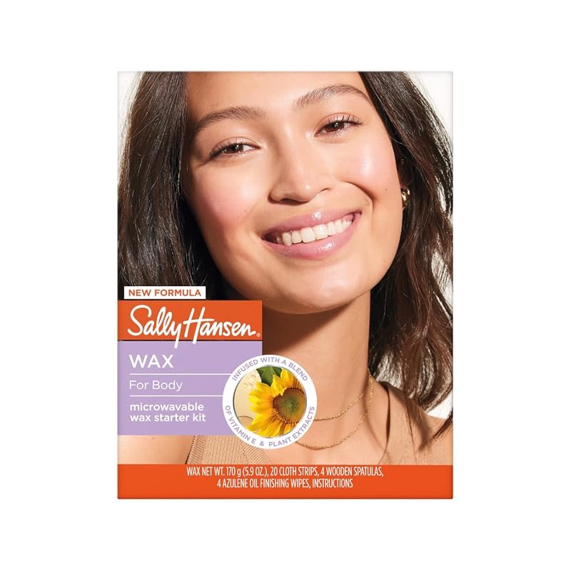 Sally Hansen Microwavable Wax Starter Kit – Dermatologist‑Tested Formu