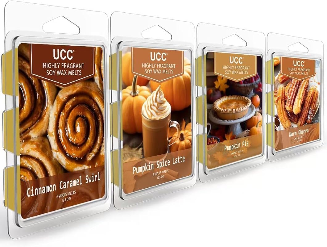UCC Natural Fall Wax Melts – Plant‑Based Soy, Powerful Seasonal Scents