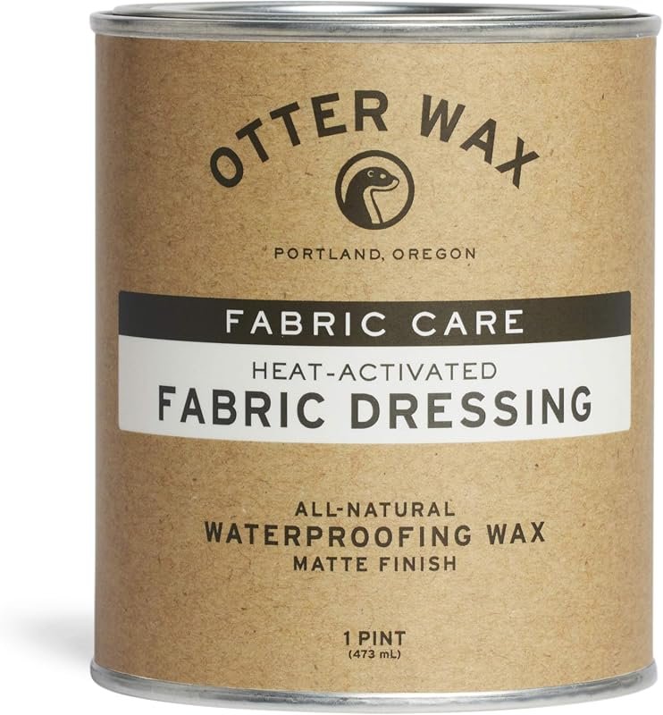 Otter Wax Heat‑Activated Fabric Dressing – 1‑Pint All‑Natural Beeswax Protectant for Waterproofing Waxed Canvas Jackets and Rain Gear