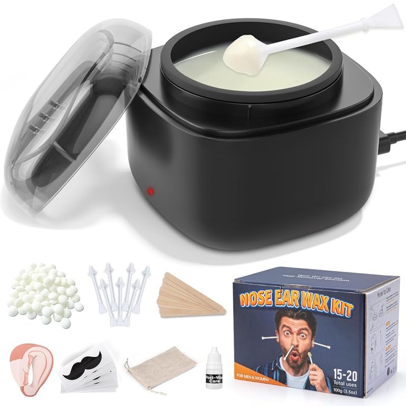 Professional Nose Wax Kit – 100 g Wax, 40 Applicator Sticks, Dual‑Use 