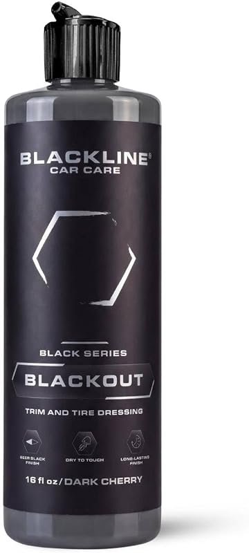 Blackline Blackout Trim & Tire Dressing, 16 oz, gives non‑sling shine 