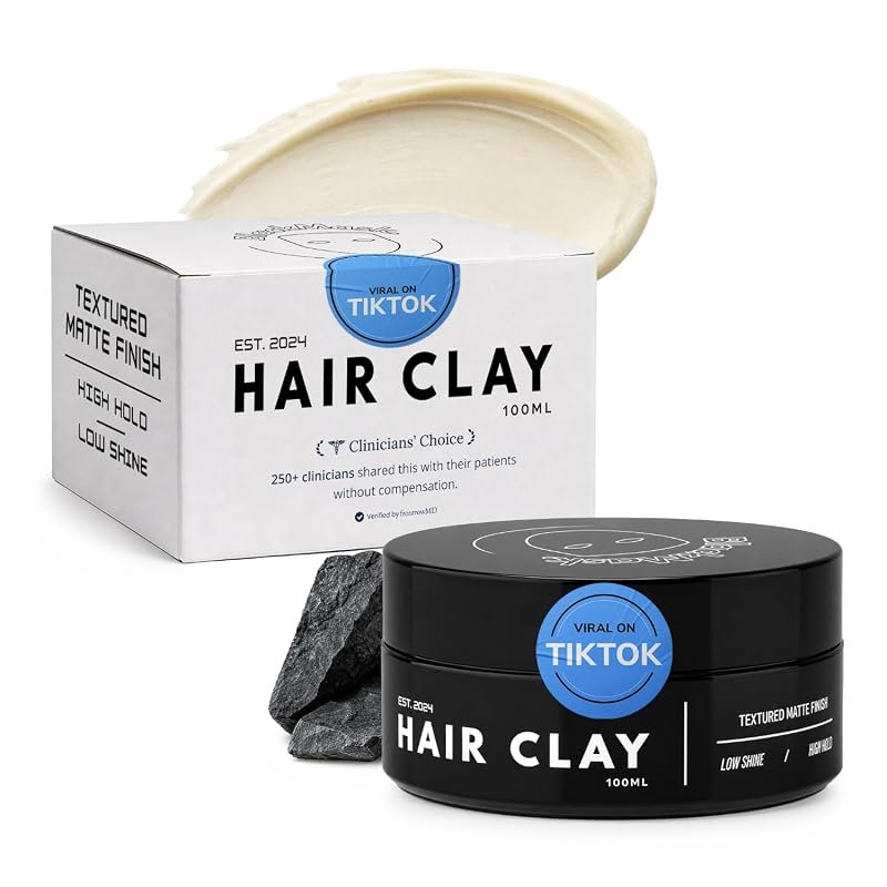 BlackMask Hair Clay for Men – Strong Hold Styling Clay, 3.52 oz, Non‑G