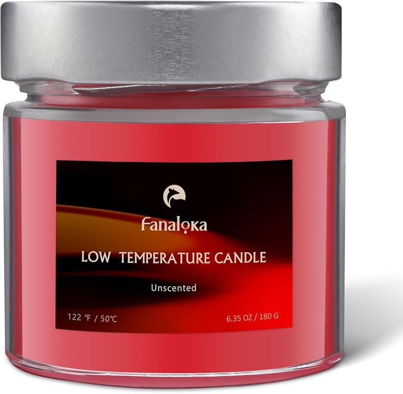 Low Temperature Body‑Safe Red Candle – 6.35 oz of Gentle Wax for Sensu