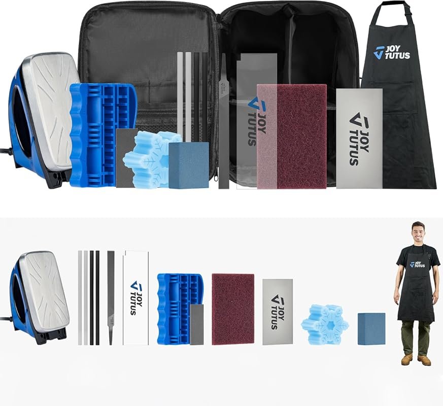 JOYTUTUS basic ski and snowboard tuning kit includes wax and a compact