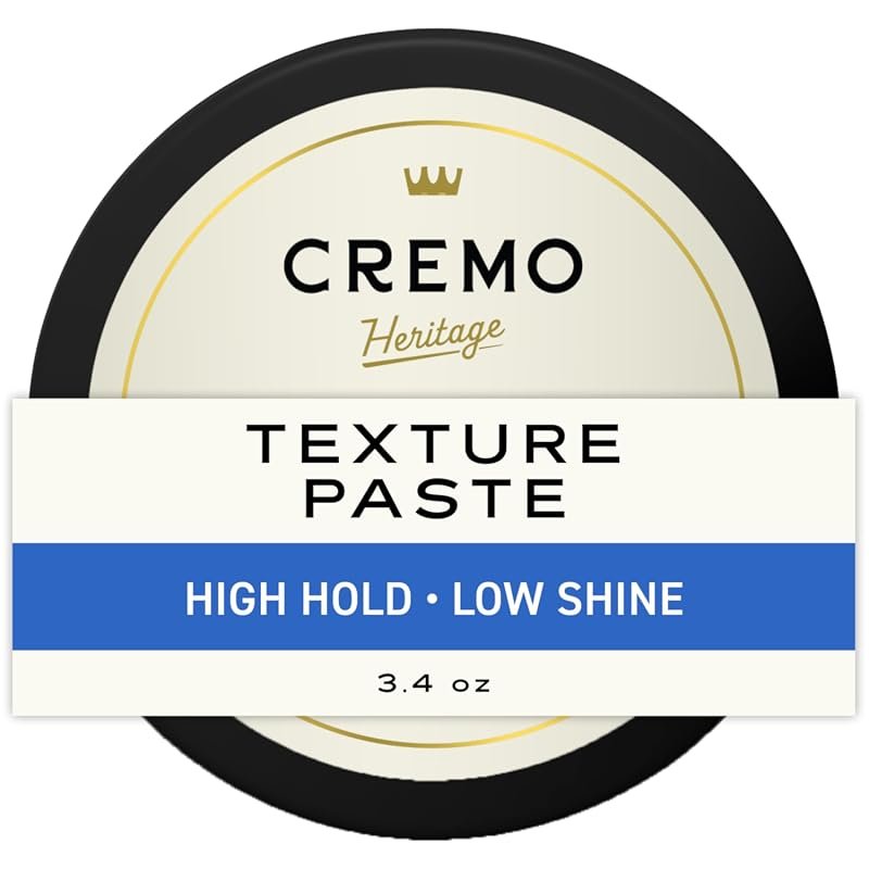 Cremo Texture Paste – 3.4 oz Hair Styling Product for Men, Light Hold,