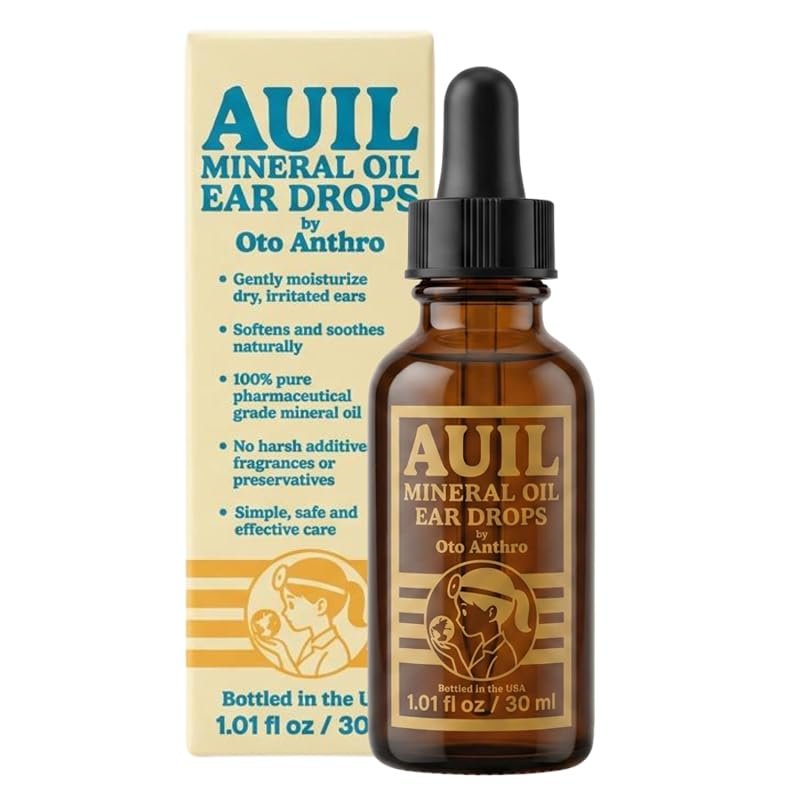 Auil Pharmaceutical‑Grade Mineral Oil Ear Drops – Safe for Adults and 