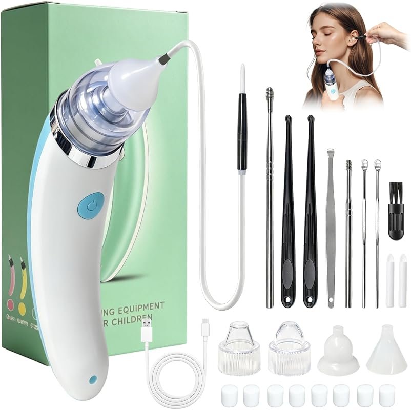 Upgraded USB‑Rechargeable Electric Ear Cleaner with 5‑Level Suction, I